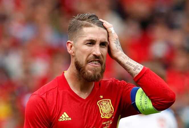 Sergio Ramos during Euro 2016 football, played in France.