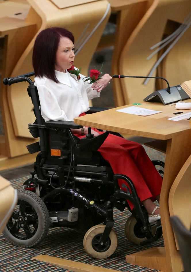 Labor elected Pam Duncan-Glancy at the Scottish Parliament in Edinburgh on May 13, 2021.