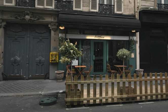 L'Office restaurant, in the 9th arrondissement of Paris, on May 4, 2021.