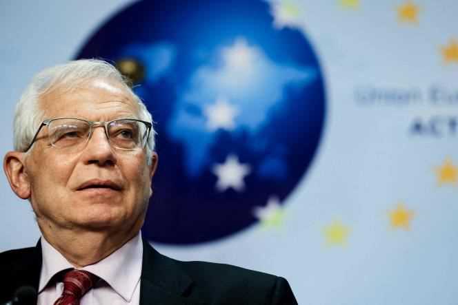 Josep Borrell, April 29, 2021, in Brussels.
