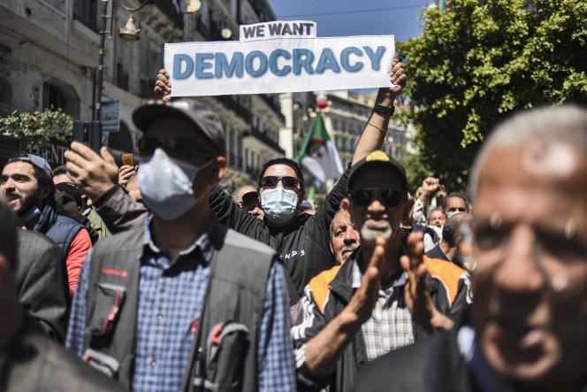 Anti-government demonstration organized by students in Algiers, April 20, 2021.