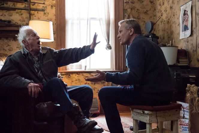 Willis (Lance Henriksen) and John (Viggo Mortensen) in “Falling”, by Viggo Mortensen.