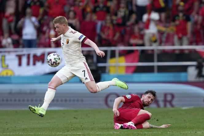 Kevin de Bruyne flew over the game against Denmark on June 17th.