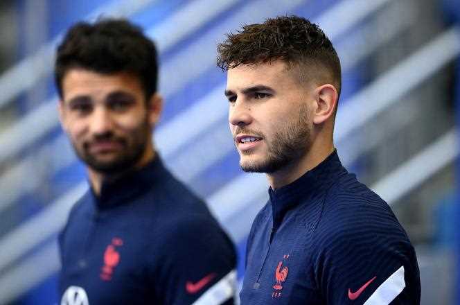 Léo Dubois (on the left): a solution for Deschamps in the event of Lucas Hernandez's withdrawal?