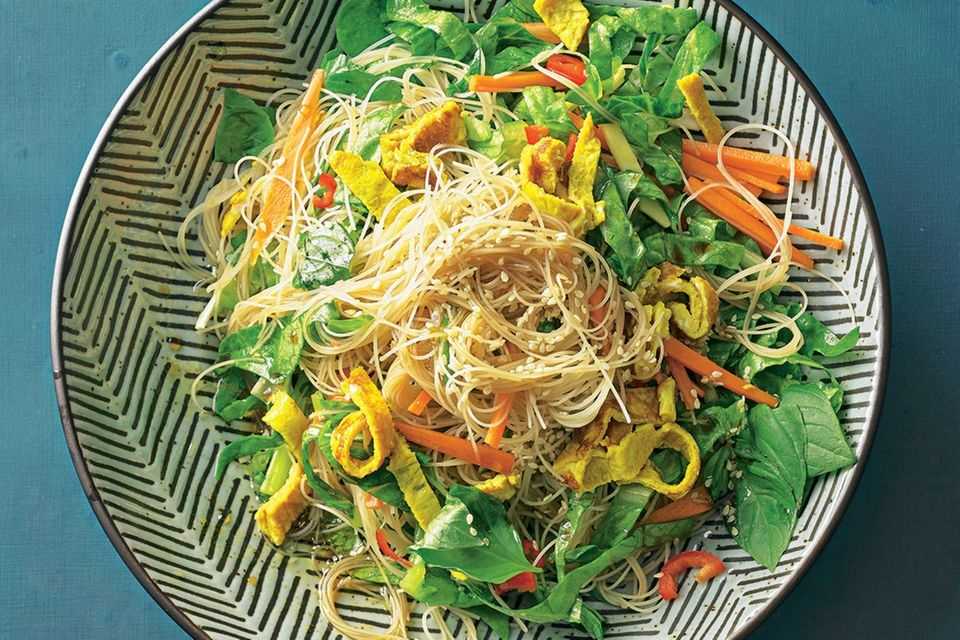 Vegetarian glass noodle salad