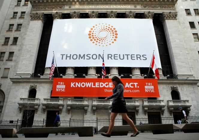 The New York Stock Exchange, when the Thomson Reuters group went public on April 17, 2008.