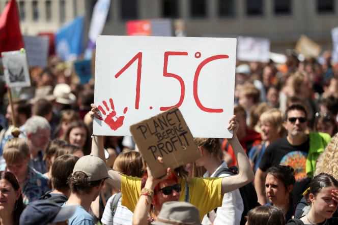 Event entitled “Global Strike for Climate 2” in Brussels, May 24, 2019.