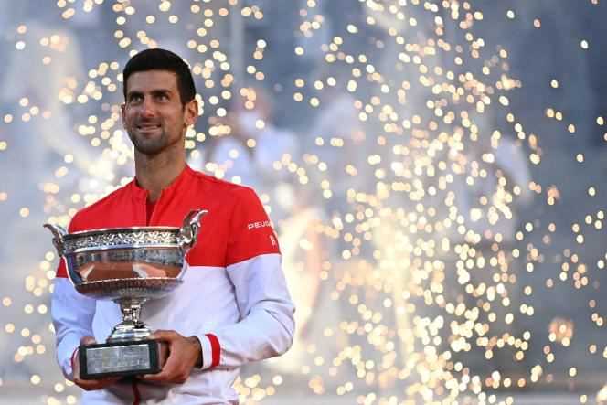 Novak Djokovic defeated Stefanos Tsitsipas in the Roland-Garros final, in Paris, on June 13, 2021.