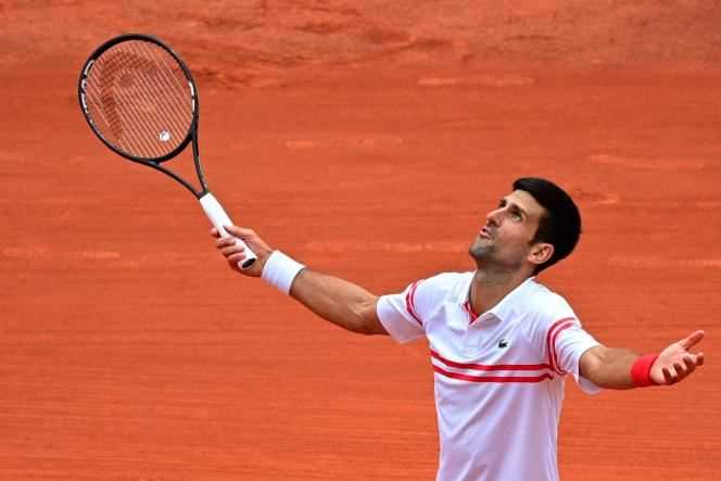 Novak Djokovic, in his round of 16 against Lorenzo Musetti at Roland-Garros, Monday, June 7, 2021, in Paris.
