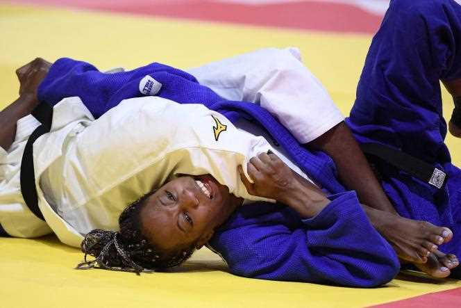 Clarisse Agbegnenou during her fight, Wednesday, June 9.