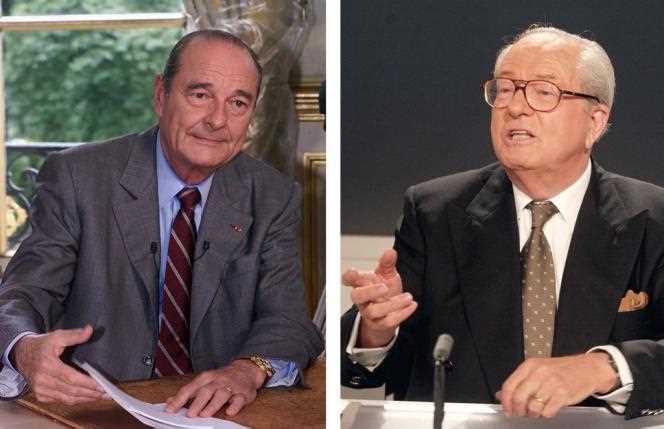 The two candidates qualified for the second round of the 2002 presidential election, Jacques Chirac (RPR) and Jean-Marie Le Pen (FN).
