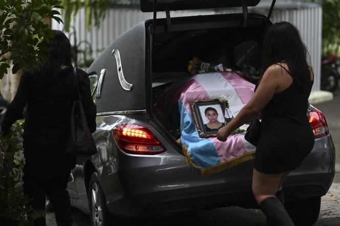 Before Andrea Gonzalez's funeral, in Guatemala City, June 13, 2021.