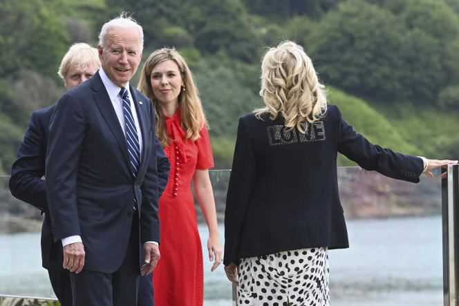 US President Joe Biden in Carbis Bay, England on June 10, 2021.