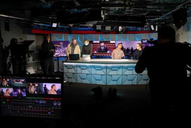 In Moscow, April 6, 2021, in the studios of Radio Free Europe-Radio Liberty, classified as a 