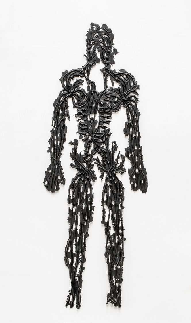 “Black Madonna”, 1992, by Kiki Smith, silicon bronze, exhibited at the Lelong & Co. gallery