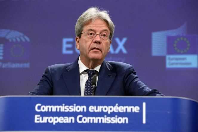 The European Commissioner for the Economy, Paolo Gentiloni, in Brussels, on June 1.