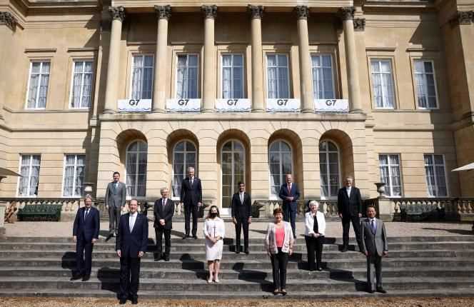 G7 finance ministers meeting at Lancaster House, London, June 5, 2021.