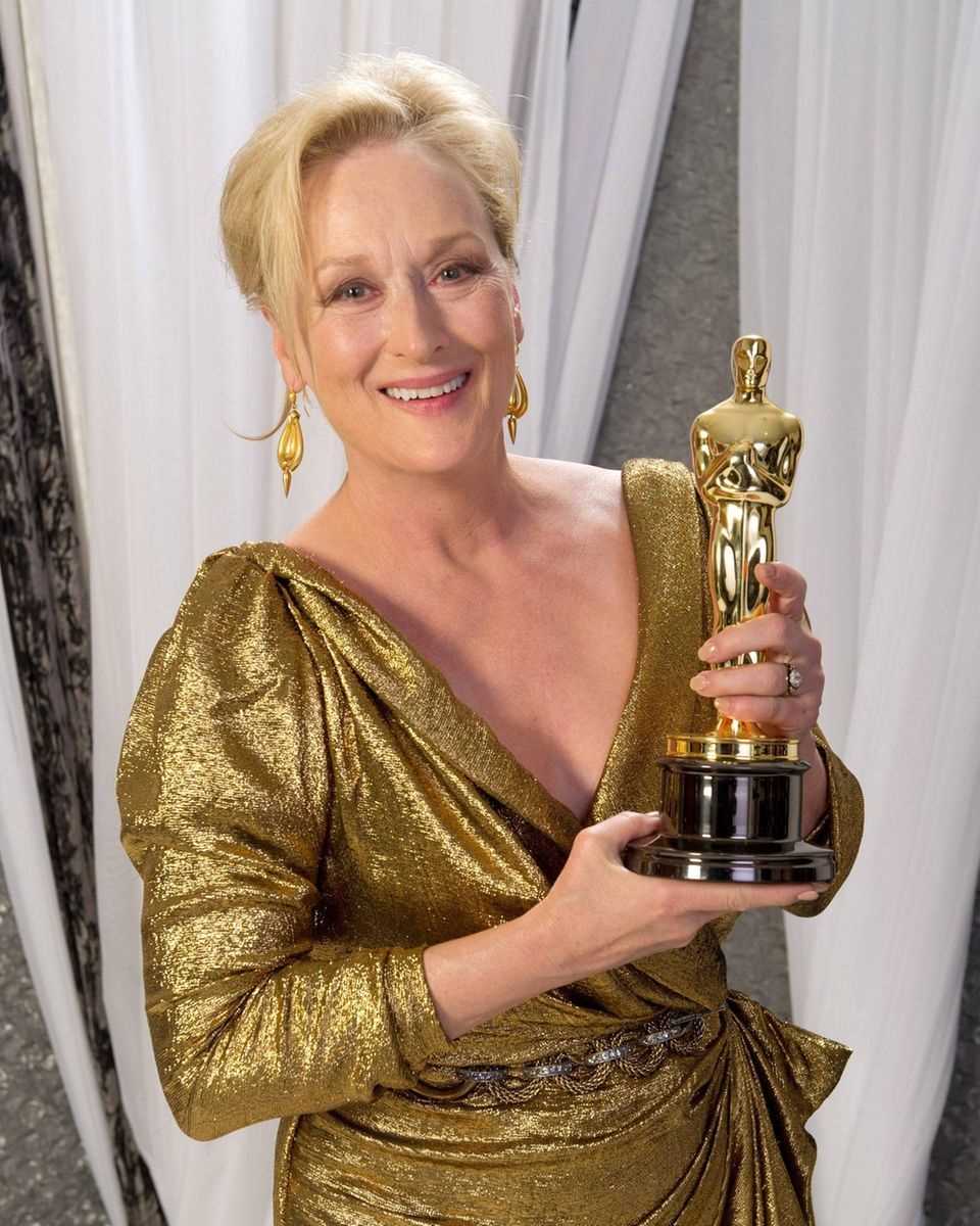 For her role as Prime Minister Margaret Thatcher in "The iron lady" Meryl Streep won her third Oscar in 2012. 