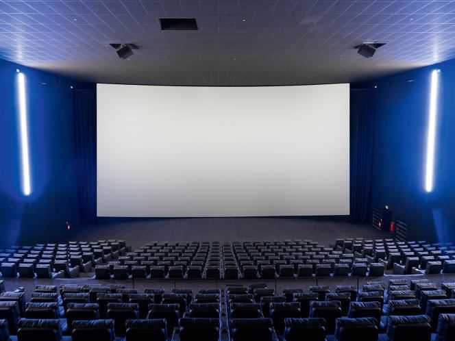 The room on the IMAX screen.