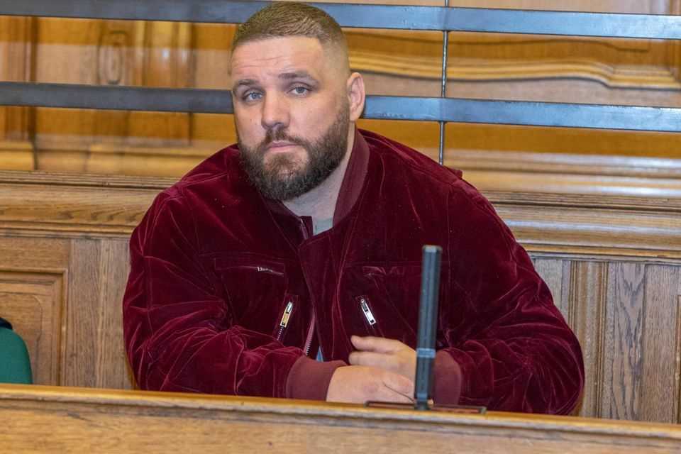 Patrick Losensky alias Fler at an earlier court hearing for various offenses in November 2020 at the Tiergarten District Court in Berlin.