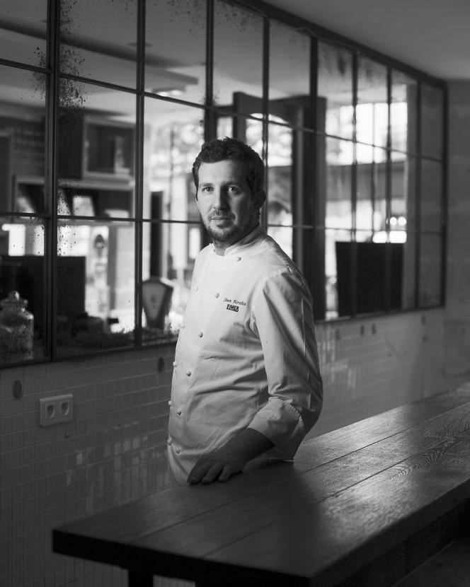 Simon Horwitz, chef of the Elmer restaurant, in Paris, July 1, 2021.