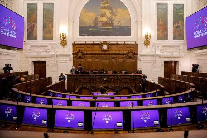 The 155 citizens elected to draft a new Constitution will sit in the former Parliament or in another public building in the center of the capital, Santiago.
