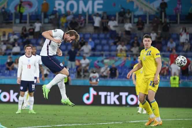 A goal by England captain Harry Kane in the match against Ukraine in Rome on Saturday July 3, 2021.