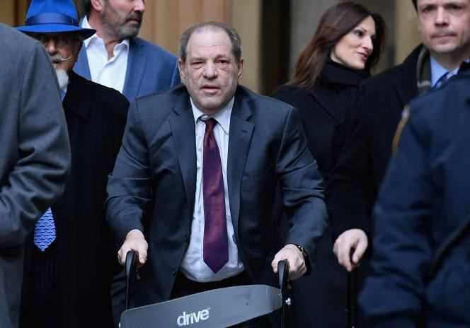 Harvey Weinstein in Manhattan Criminal Court in New York City on February 20, 2020.