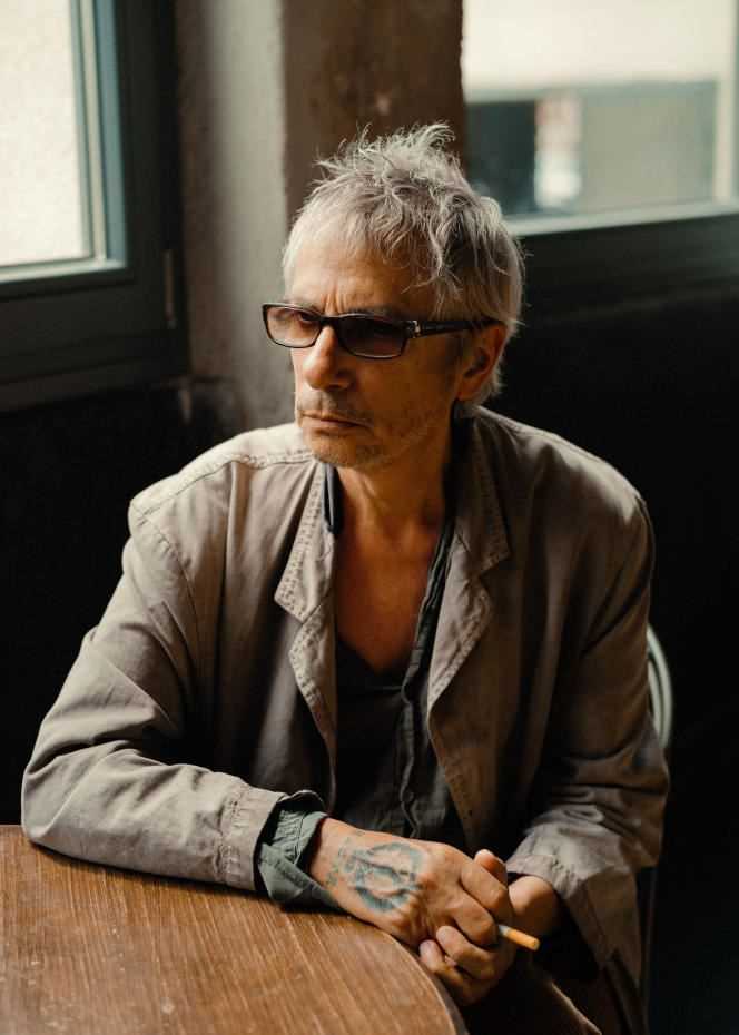 Leos Carax, director of the film “Annette” presented in competition at the opening of the 74th Cannes Film Festival, at the Ferber studio in Paris, June 21, 2021.