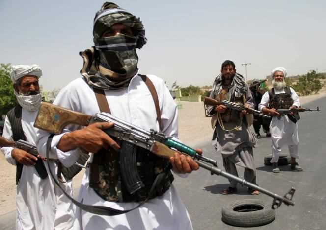 Former mujahedin took up arms to support Afghan forces against the Taliban in Herat province on July 10, 2021.