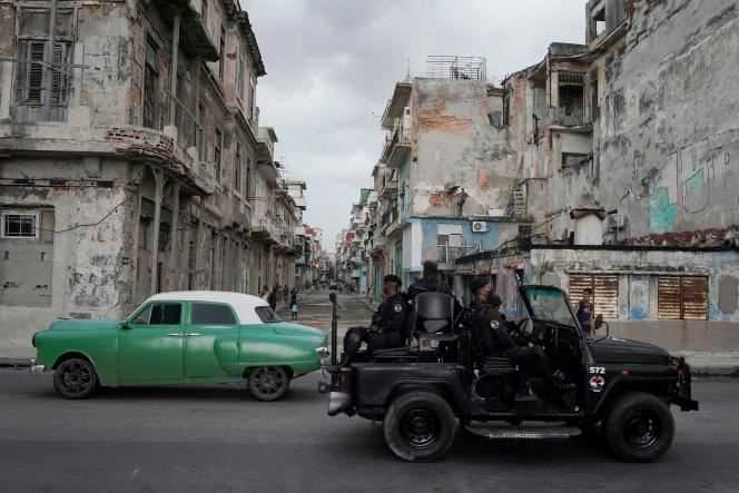 On a street in Havana, Cuba, July 13, 2021.