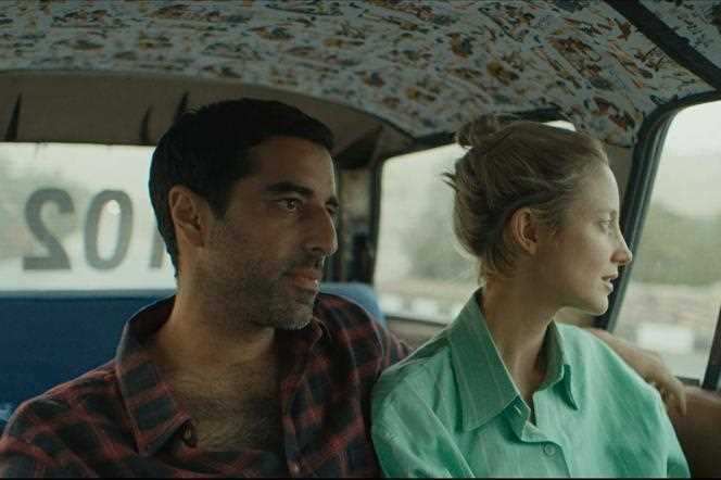 Karim Saleh and Andrea Riseborough in the film 