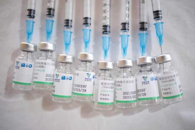 Doses of the Chinese Sinopharm vaccine against Covid-19.