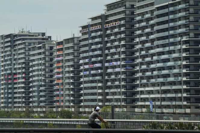 The Olympic Village, July 15, 2021 in Tokyo.