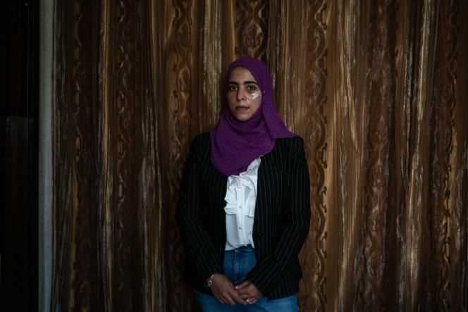 Palestinian activist Shatha Hammad, at her home in Silwad (Palestine), June 30, 2021.