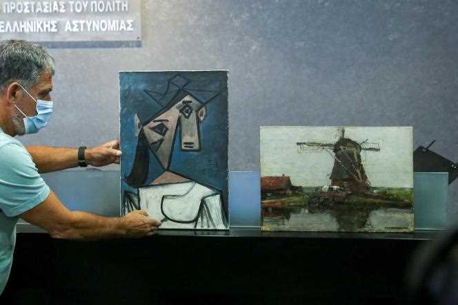 The two stolen paintings: Picasso's canvas, titled 