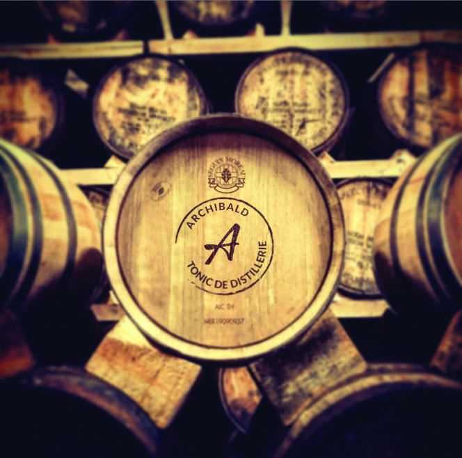 American oak barrels used by the Archibald brand.