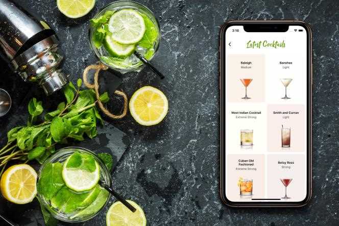 Among the apps for preparing cocktails, the English-speaking Cocktail Flow app offers more than 680 cocktail and mocktail recipes.