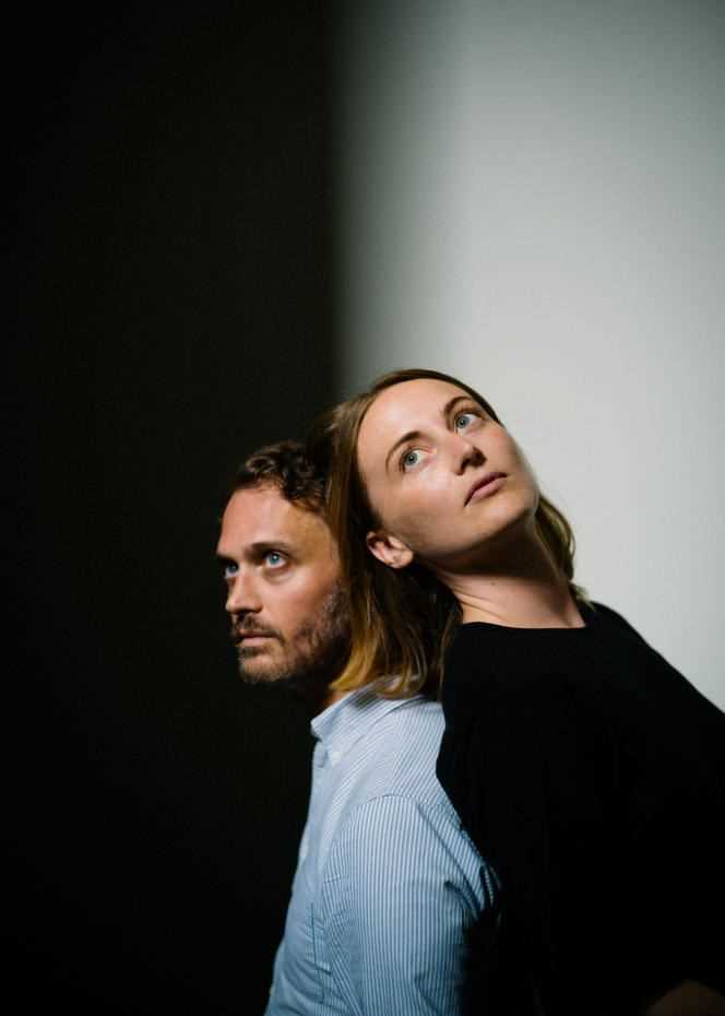 Directors Emmanuel Marre and Julie Lecoustre, July 2, 2021, in Paris (8th).