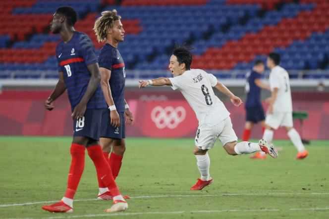 The French football team eliminated from the Olympic tournament after its defeat against Japan on July 28.