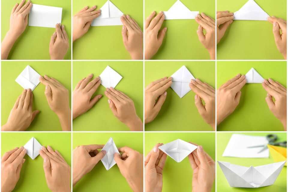 Make a wedding present: Instructions for origami boats