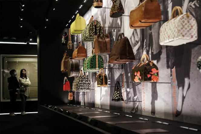 A Louis Vuitton traveling exhibition, “SEE LV”, during its inauguration in Wuhan, China, on October 30, 2020.