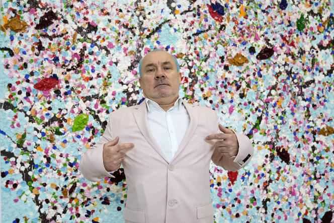 Damien Hirst, July 2 at the Fondation Cartier, in Paris.