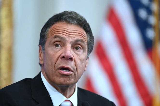 Andrew Cuomo on Wall Street in New York City on May 26, 2020.