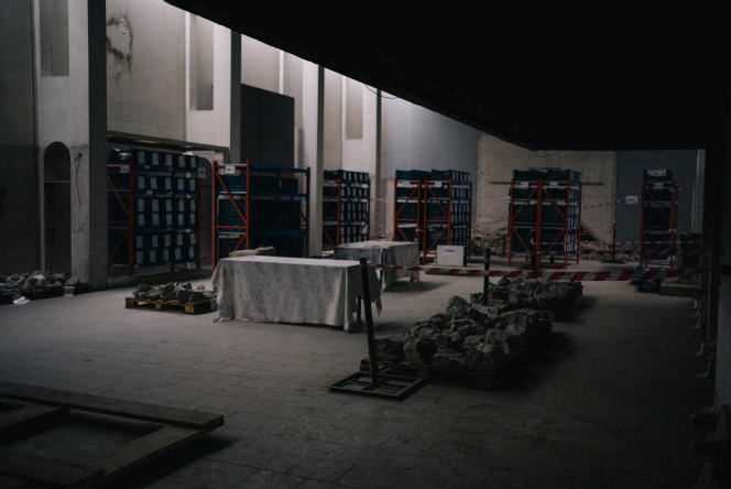 In the Mosul Museum, here on May 23, the fragments of works are sorted and stored.