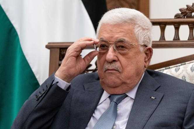 Palestinian President Mahmoud Abbas in Ramallah, West Bank, May 25, 2021.