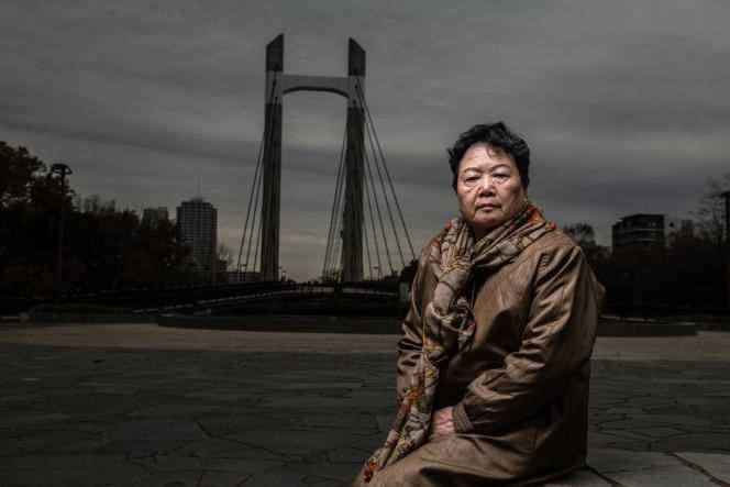Eiko Kawasaki, one of the plaintiffs against North Korean leader Kim Jong-un, in December 2018 in Tokyo.
