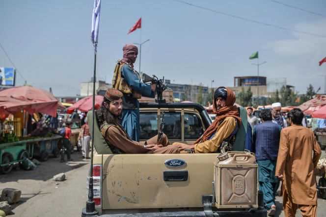 Taliban in Kabul, August 17.