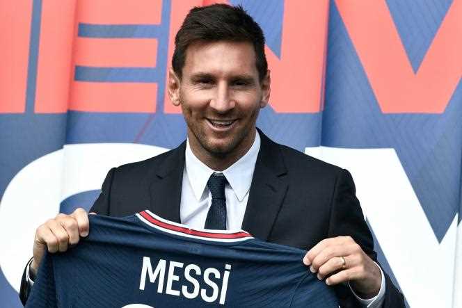 Argentine striker Lionel Messi, in Paris, August 11, 2021.