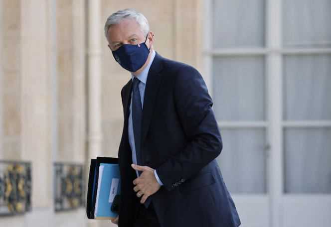 The Minister of the Economy, Bruno Le Maire, on July 19 at the Elysée Palace.